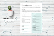 Clean Career Resume CV, a Resume Template by Jiwstudio (Thumbnail 1 of 2)