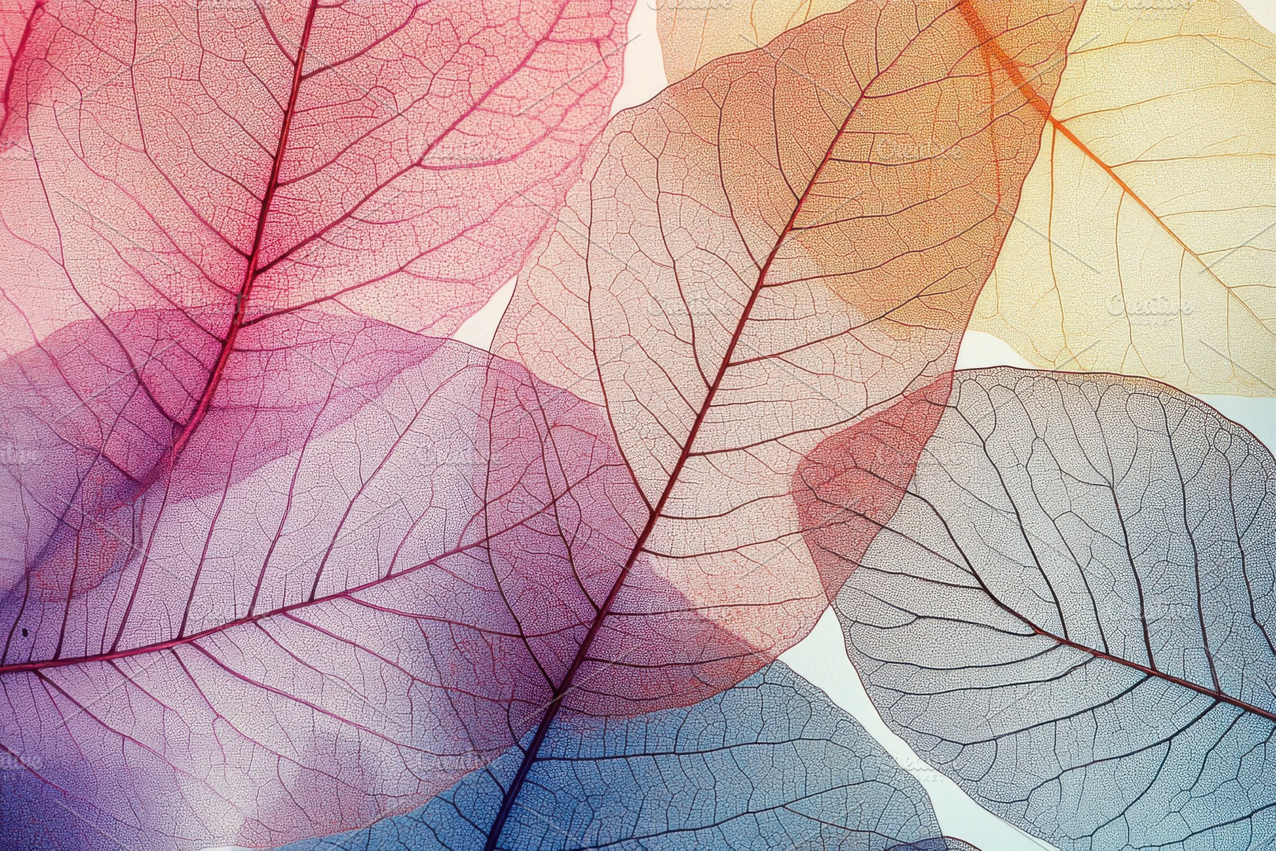 Delicate translucent leaves in paste, an Abstract Photo by Pixeness Studio