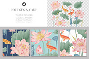 lOTUSES AND CARP, a Pattern Graphic by Kate Demyanovska (Thumbnail 8 of 8)