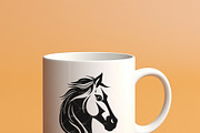 Vector group of horse head design., an Animal Illustration by yod67 (Thumbnail 9 of 10)
