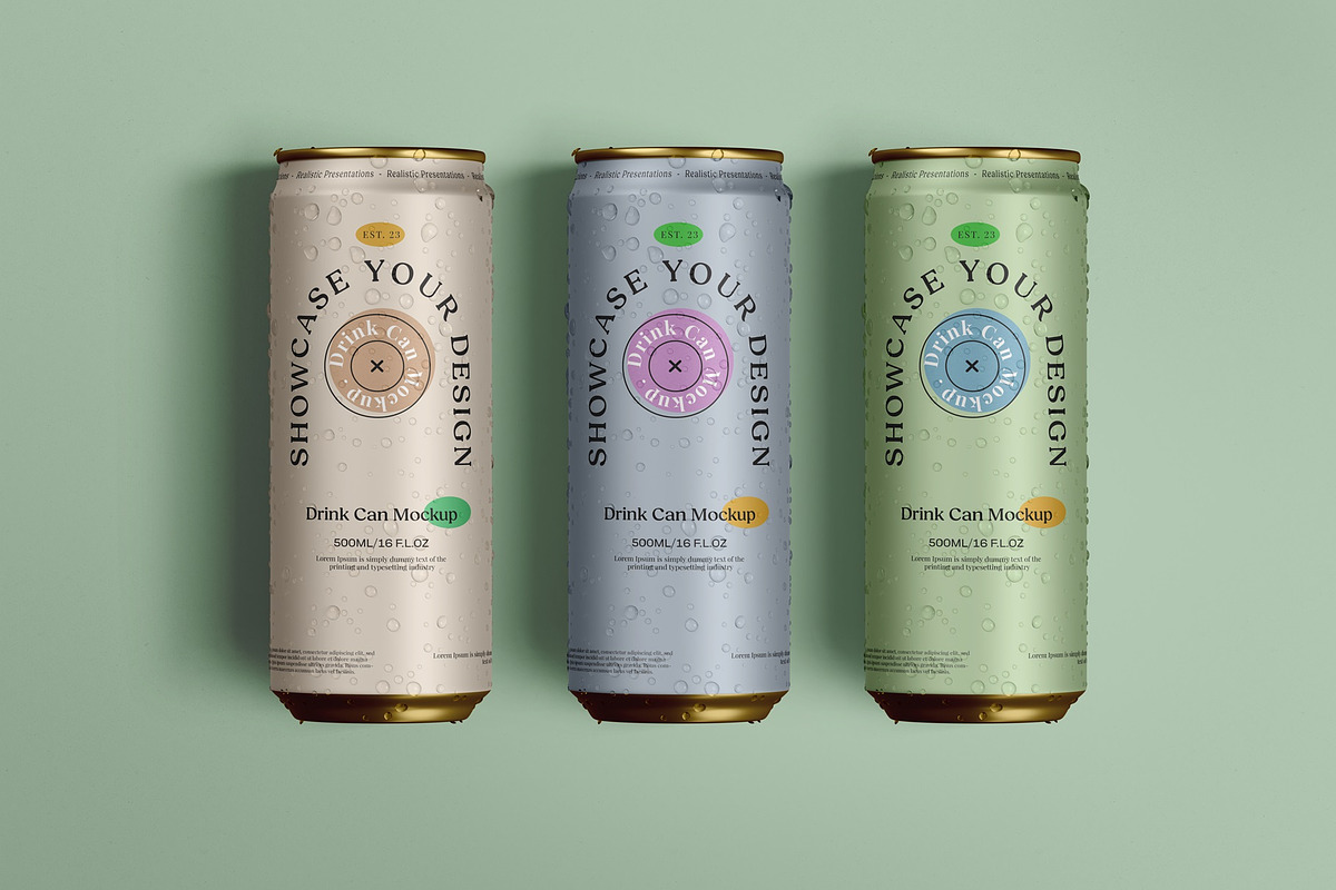 Drink Can Mockup, a Packaging Mockup by Tahtagraphic (Photo 16 of 16)