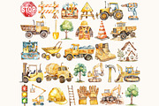 Kids Construction Clipart Bundle, a Decorative Illustration by ClipArtCharm (Thumbnail 2 of 4)
