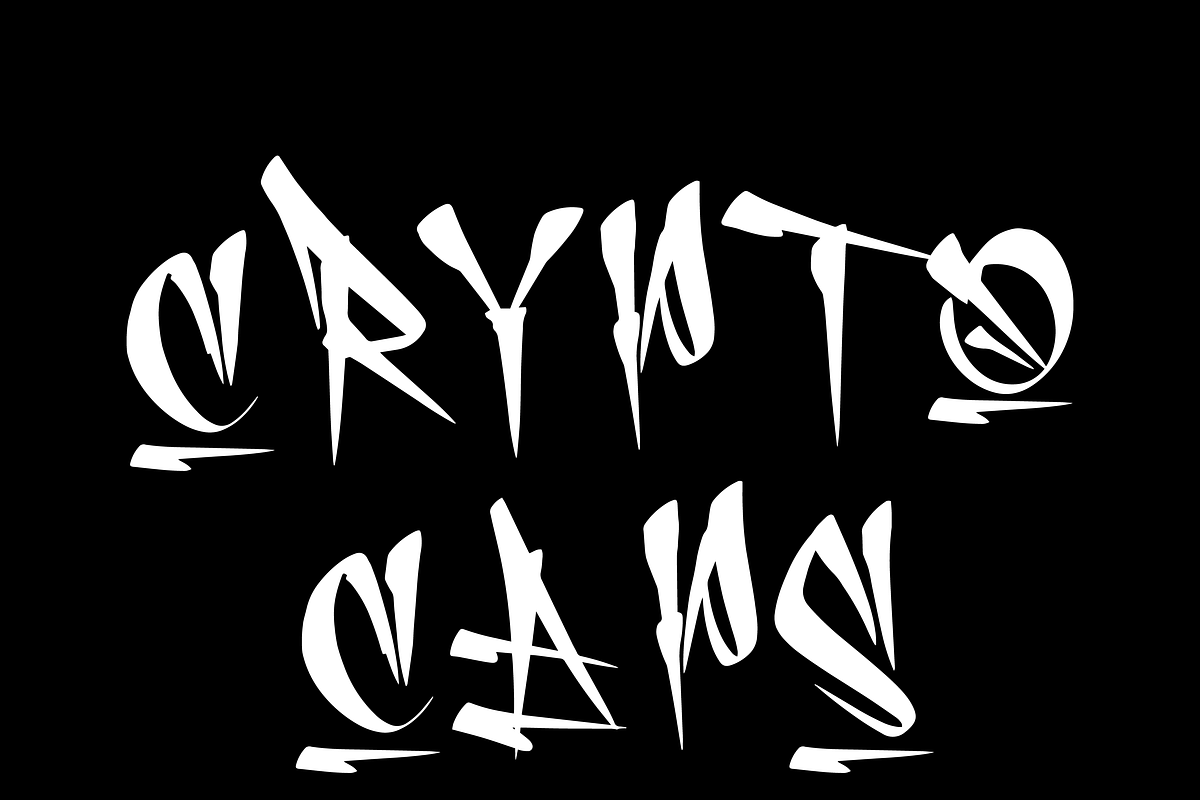 CRYPTO CAPS, a Blackletter Font by Beau Hopps Design (Photo 3 of 3)