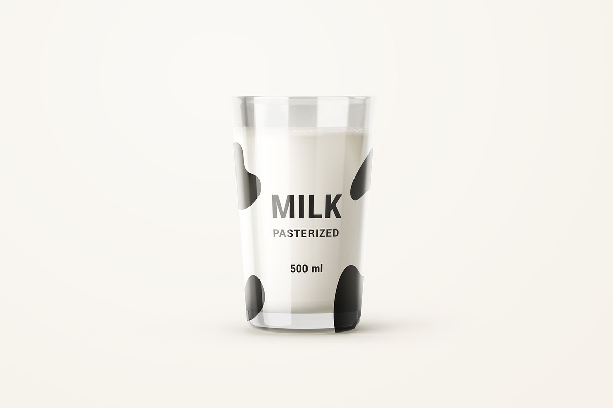 Fresh Milk Glass Bottle Mockup Set, a Product Mockup by PSD Market (Photo 16 of 20)