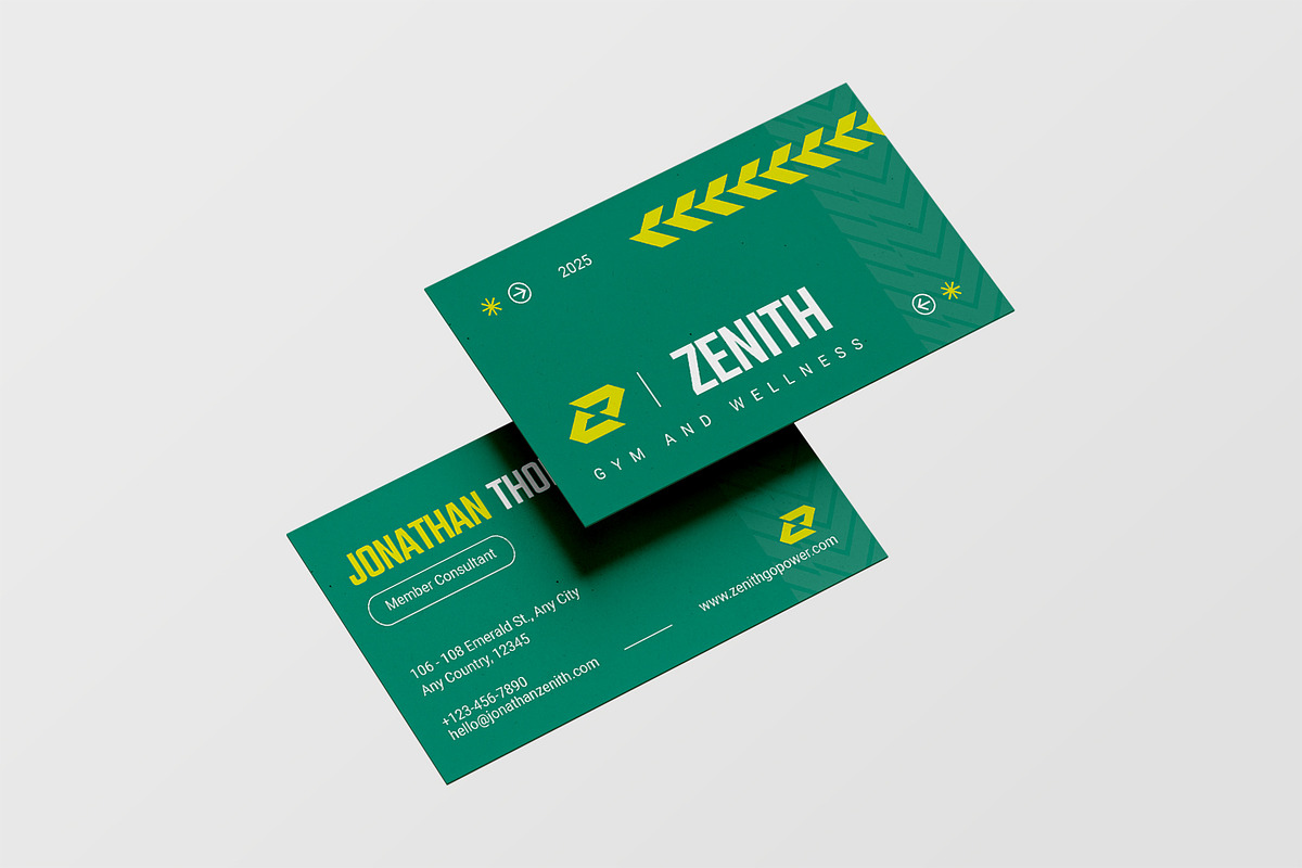 Zenith - Business Card, a Business Card Template by StreaksideStd (Photo 2 of 3)
