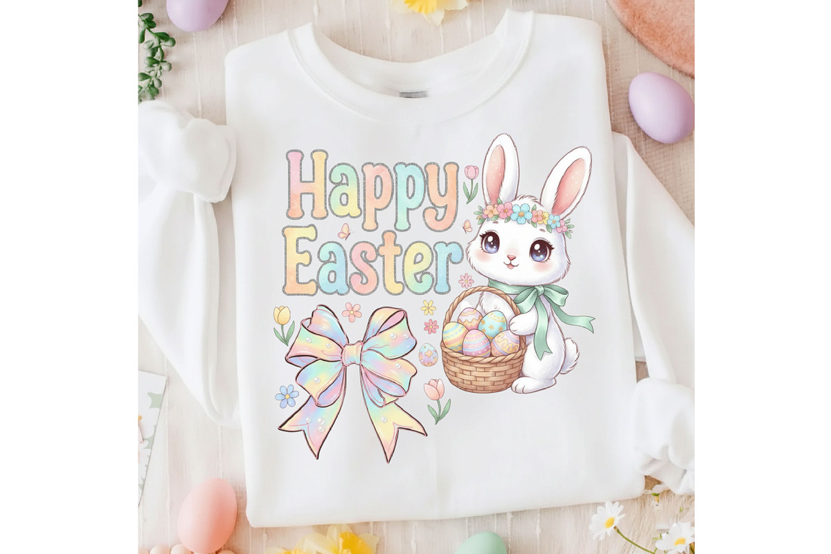 Preppy Happy Easter Png, an Illustration by Designking (Photo 4 of 6)