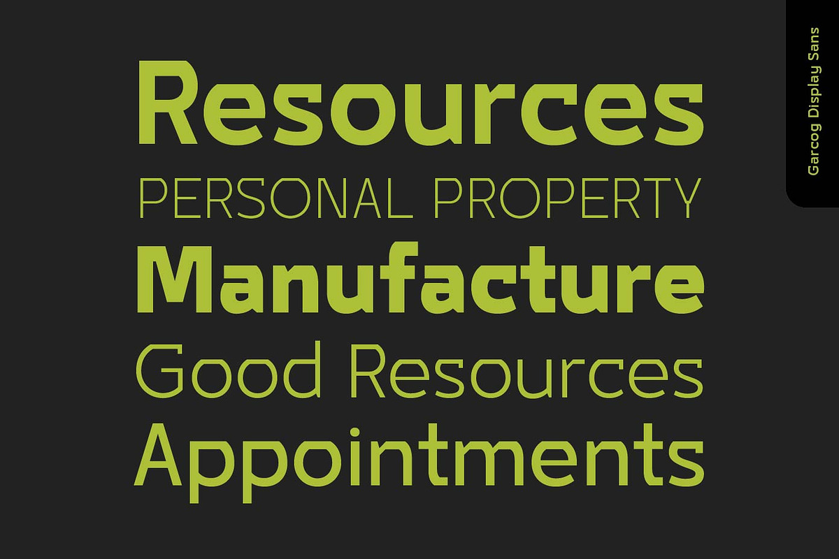 Garcog Modern Sans Font, a Sans Serif Font by Patria Ari (P4tcreativa) (Photo 2 of 11)