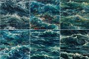 Aquatica - Ocean Oil paintings, a Pattern Graphic by Pixel Perfect Patterns (Thumbnail 8 of 9)