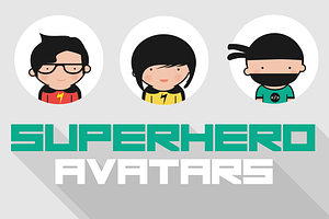 Vector Superhero Avatars