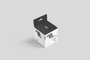 Package Box Mockup - Square - Hanger