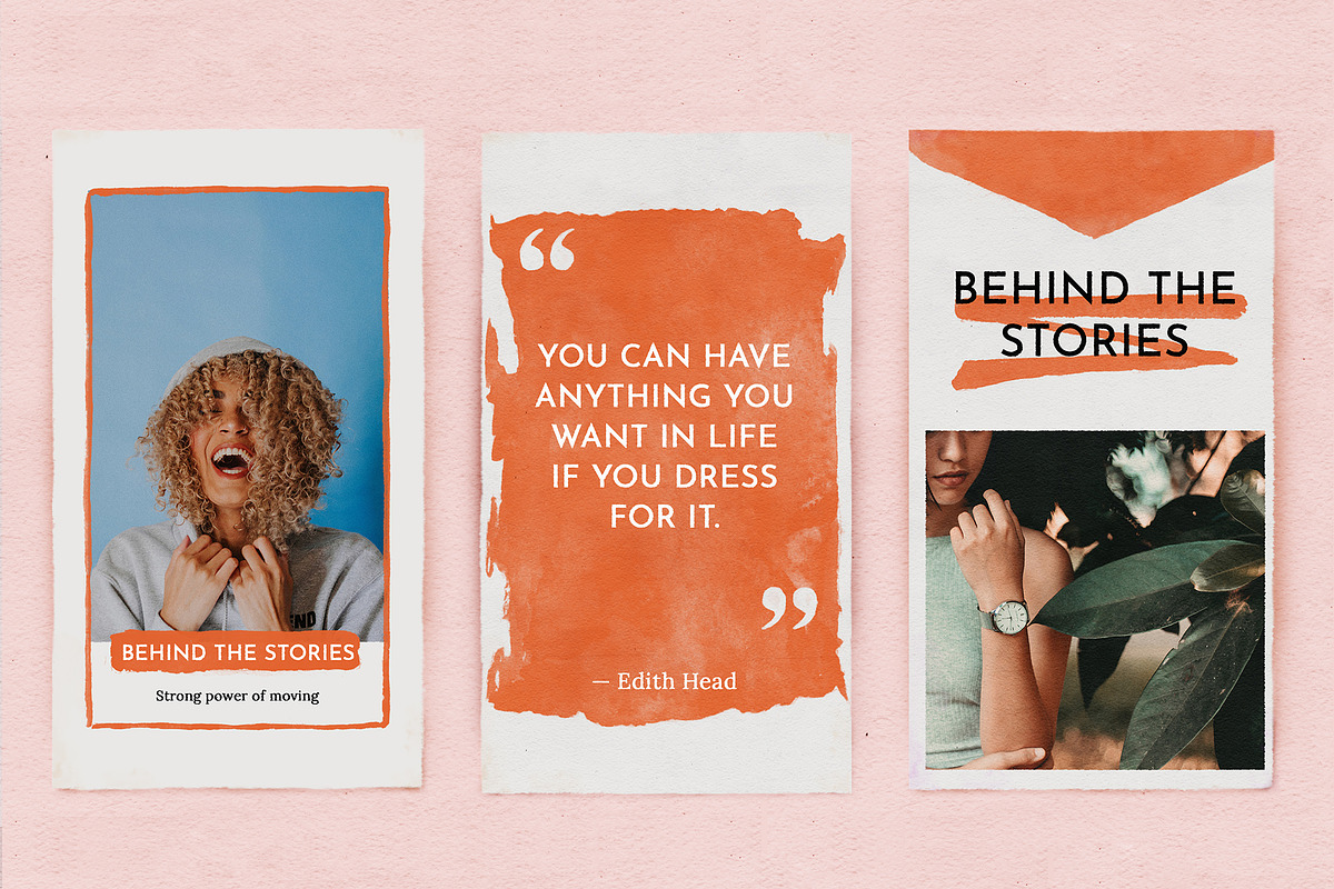 INK & WATERCOLOR animated bundle, a Social Media Template by As Good As Possible (Photo 8 of 13)