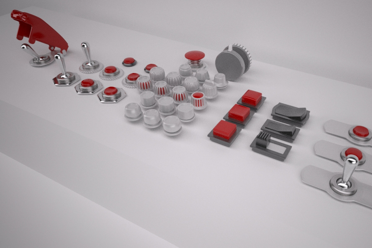 Switches & Buttons, a 3D by kjpargeterimages (Photo 1 of 7)