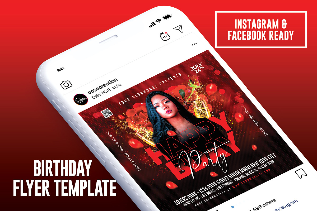 Birthday Bash Flyer, a Templates & Theme by MithilaCreation (Photo 4 of 5)