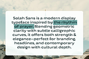UT Solah Sans - Unique Display Sans, a Sans Serif Font by Universitype (Thumbnail 4 of 12)