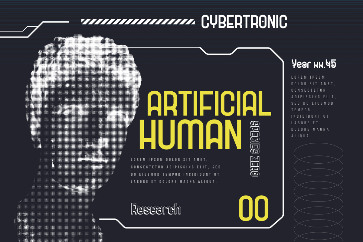 Goxac | Futuristic Font, a Sans Serif Font by twinstd (Photo 4 of 13)