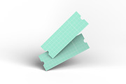 Realistic Ticket Mockup, a Print Template by ianmikraz (Thumbnail 4 of 4)