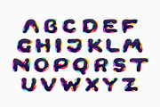 Hologram Shift colorful glitch font, a Sans Serif Font by kaer_shop (Thumbnail 2 of 9)