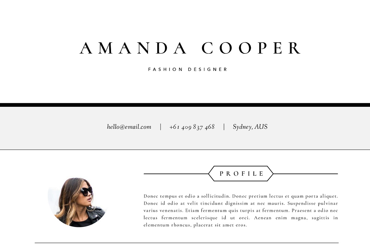 3 Page Resume Template | INDD + DOCX, a Resume Template by Basic Creations (Photo 4 of 5)
