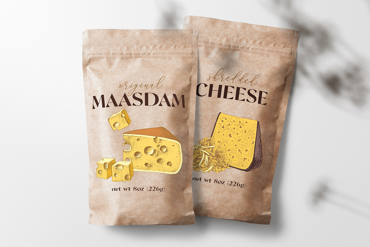 Farm fresh dairy products collection, a Food Illustration by handsketched (Photo 5 of 14)