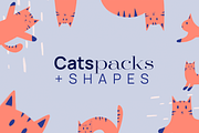 Cat Graphics Pack, an Animal Illustration by agarimoestudio (Thumbnail 15 of 16)