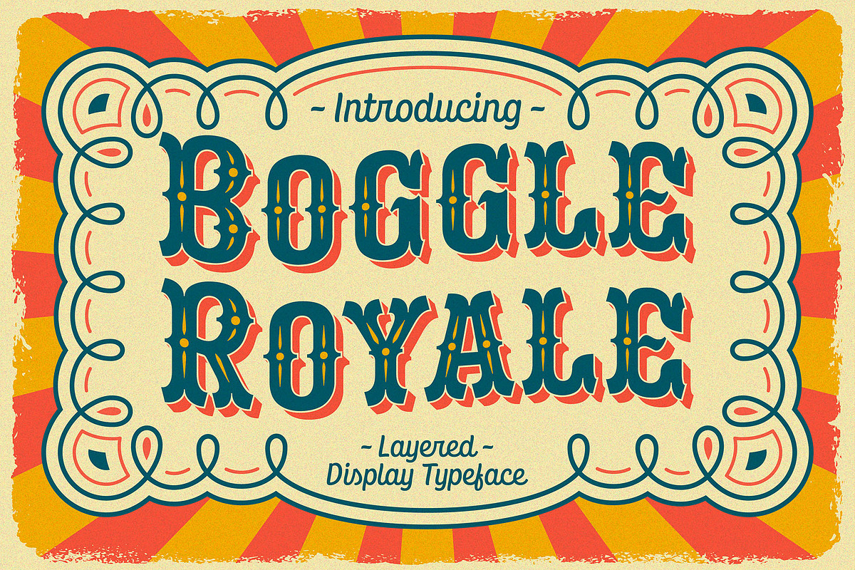 Boggle Royale, a Font by Abbasy Studio (Photo 1 of 6)