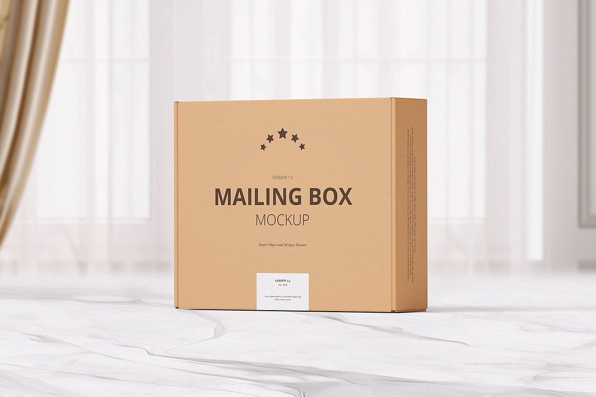 Shipping | Mailing Box Mock-up, a Cups & Container Mockup by WebAndCat (Photo 15 of 16)