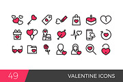 Colorful Valentine icons, an Outline Icon by Woo Graphics (Thumbnail 2 of 2)