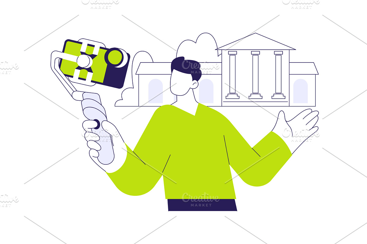 Gimbal abstract concept vector, a Technology Illustration by Visual Generation
