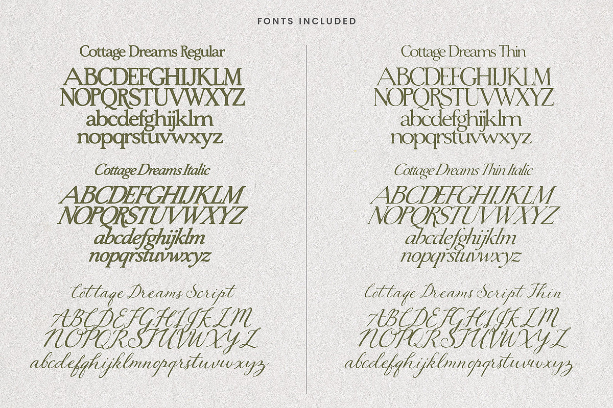 Cottage Dreams - Vintage Font Family, a Handwritten Font by AndrewPixelType (Photo 11 of 11)