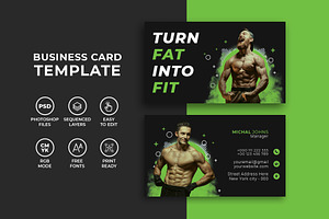 Fitness Gym Business Card