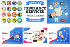 Insurance Services Concepts, an Education Illustration by TAlex