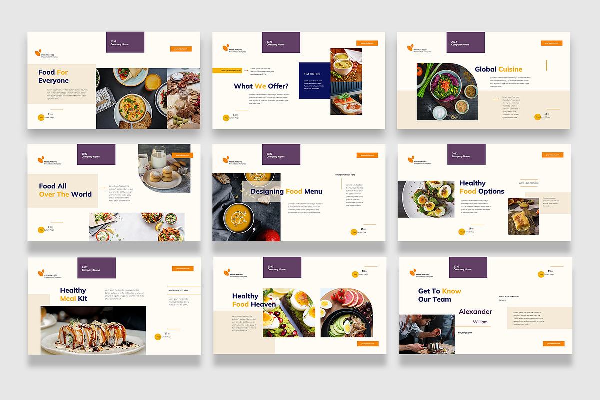Halua - Food Google Slides Template, a Presentation Template by Boinah Studio (Photo 6 of 7)