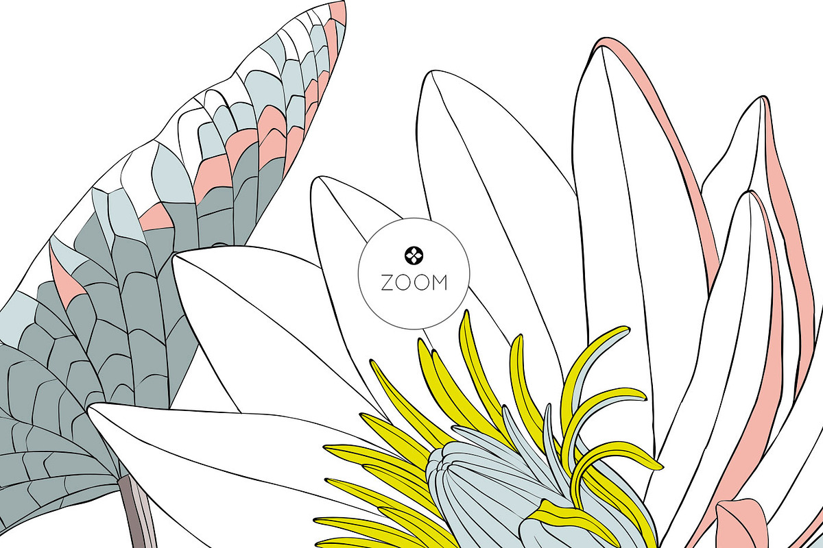 Lotus Vector Pattern & More!, a Wallpaper Graphic by Pink Linen (Photo 8 of 15)