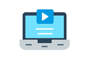 Video Flat Icon, a Duotone Icon by Pexelpy (Thumbnail 1 of 2)