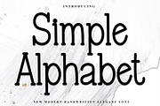 Simple Alphabet, a Sans Serif Font by FreshTypeINK (Thumbnail 1 of 8)
