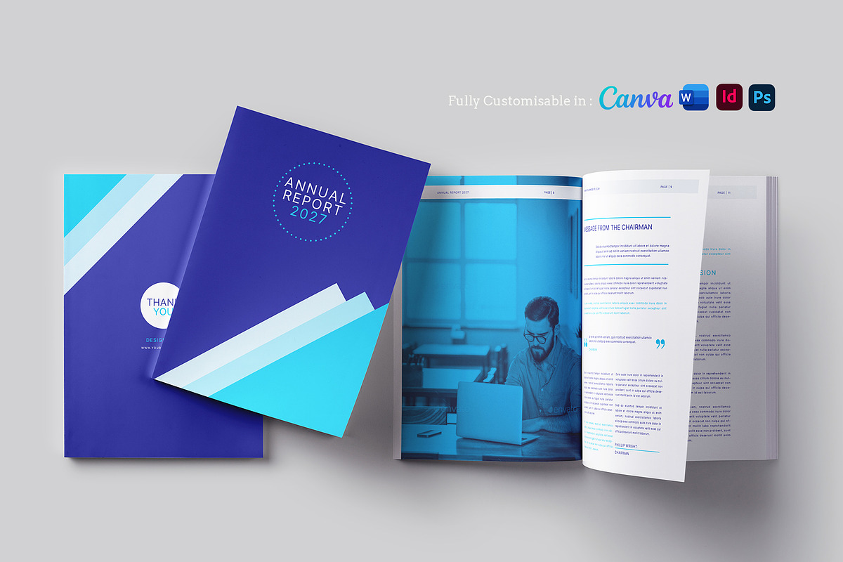 Annual Report Template, a Brochure Template by Designsoul14 (Photo 1 of 12)
