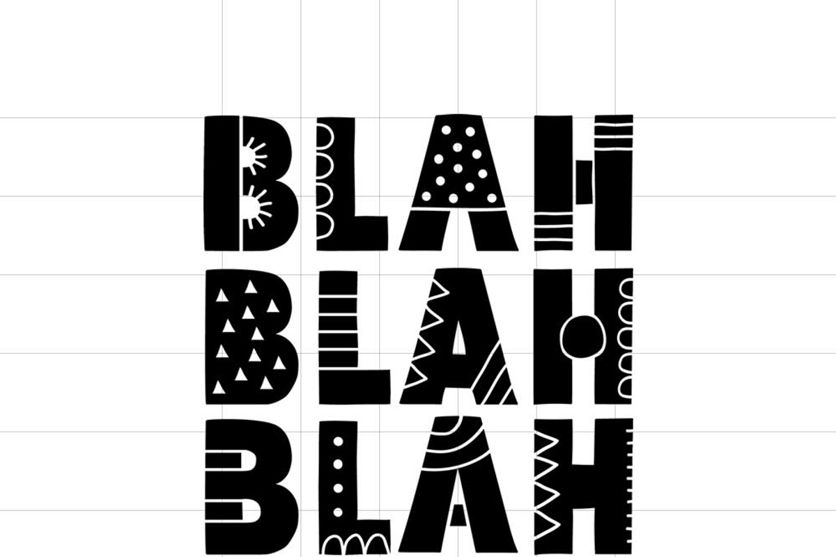 Blah Blah Blah, an Illustration by Tazi Design (Photo 3 of 3)