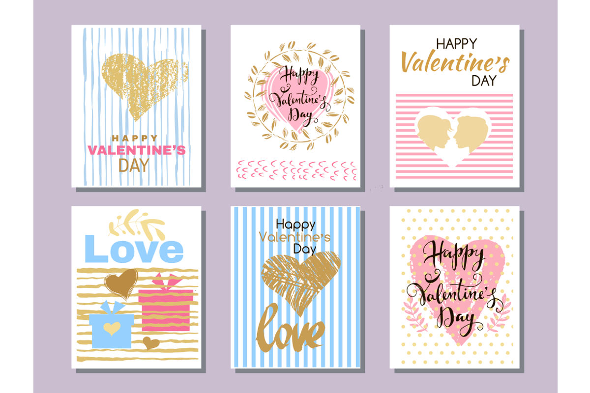 Happy  Valentine's Day. Set cards, a Person Illustration by TATIANA_GERICH