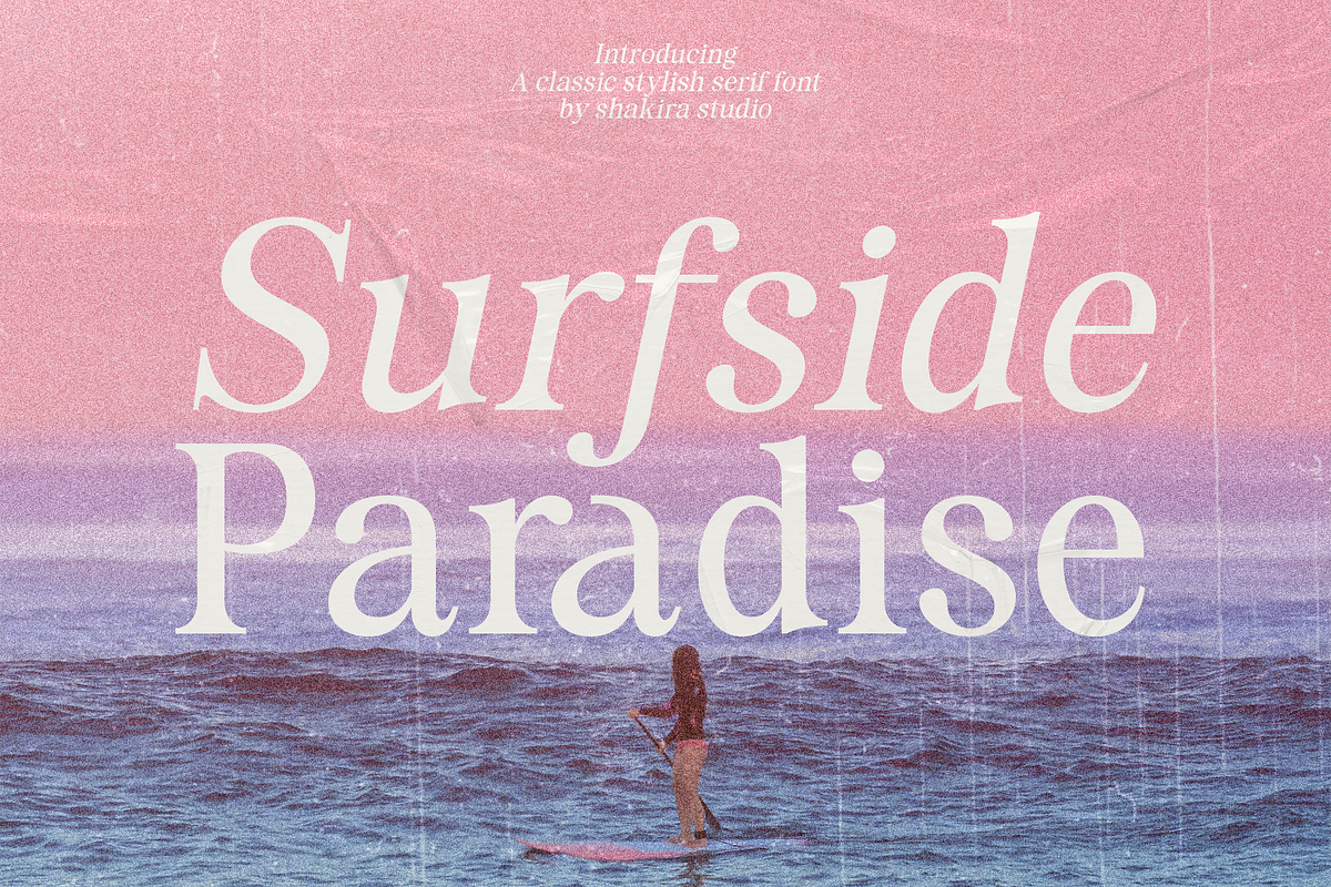 Surfside Paradise - Classy Serif, a Serif Font by Shakira Studio (Photo 1 of 18)