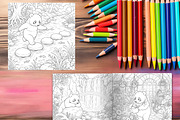 79 Panda Coloring Pages Bundle, a Brochure Template by LA Design (Thumbnail 9 of 10)