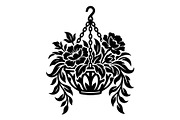 Hanging Plant Silhouette Bundle, an Object Graphic by hafijul (Thumbnail 2 of 4)