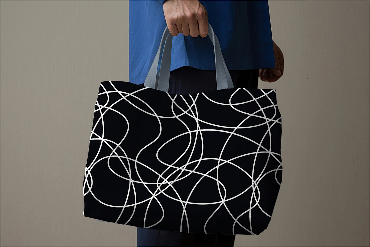 White Tangled Lines, a Background Graphic by MalyskaStudio (Photo 7 of 9)