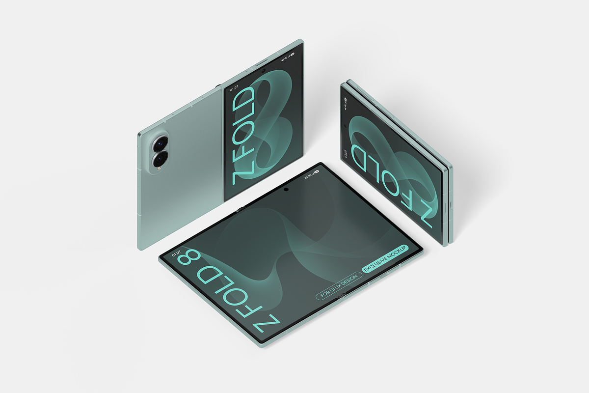 Samsung Galaxy Z Fold 8 Mockup, an Android Mockup by DSNA Mockup (Photo 5 of 5)