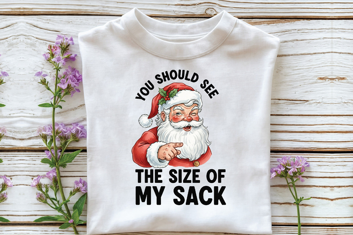 Funny Santa Christmas Sublimation, an Illustration by Libby Wishes (Photo 5 of 5)