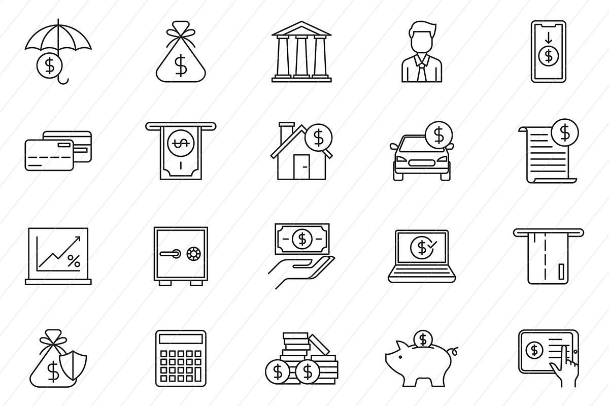 80 Finance Icons, an Icon by Graphic Pear