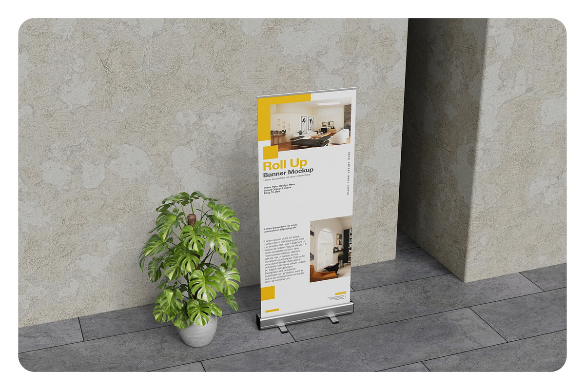 Roll Up Banner Mockup, an Advertising Mockup by Pixie Creative (Photo 3 of 5)