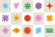 Funky shapes. Stickers, icons, an Emoji Icon by oxygen_8 (Thumbnail 4 of 7)