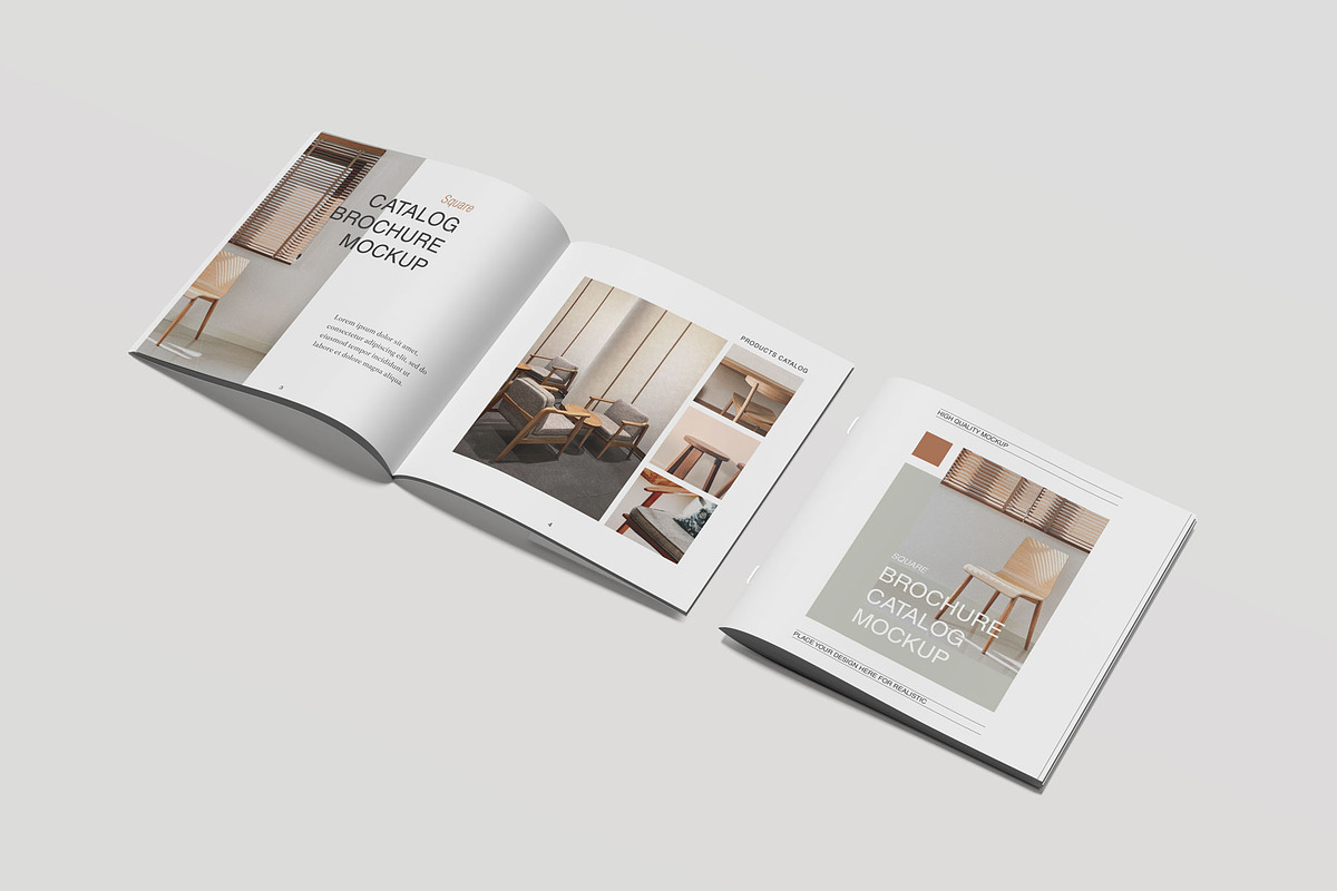 Square Brochure Catalog Mockup, a Print Template by Jestdio (Photo 7 of 14)