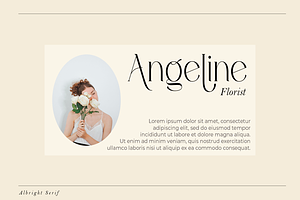 Albright Modern Typeface Serif