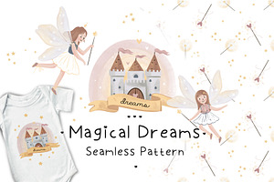 Magical Dreams Seamless Pattern